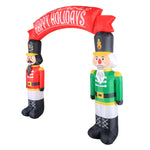 Load image into Gallery viewer, Occasions AIRFLOWZ INFLATABLE NUTCRACKERS ARCHWAY  8FT, 8 ft Tall, Red
