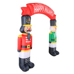 Load image into Gallery viewer, Occasions AIRFLOWZ INFLATABLE NUTCRACKERS ARCHWAY  8FT, 8 ft Tall, Red
