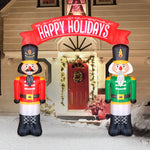 Load image into Gallery viewer, Occasions AIRFLOWZ INFLATABLE NUTCRACKERS ARCHWAY  8FT, 8 ft Tall, Red
