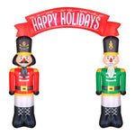 Load image into Gallery viewer, Occasions AIRFLOWZ INFLATABLE NUTCRACKERS ARCHWAY  8FT, 8 ft Tall, Red
