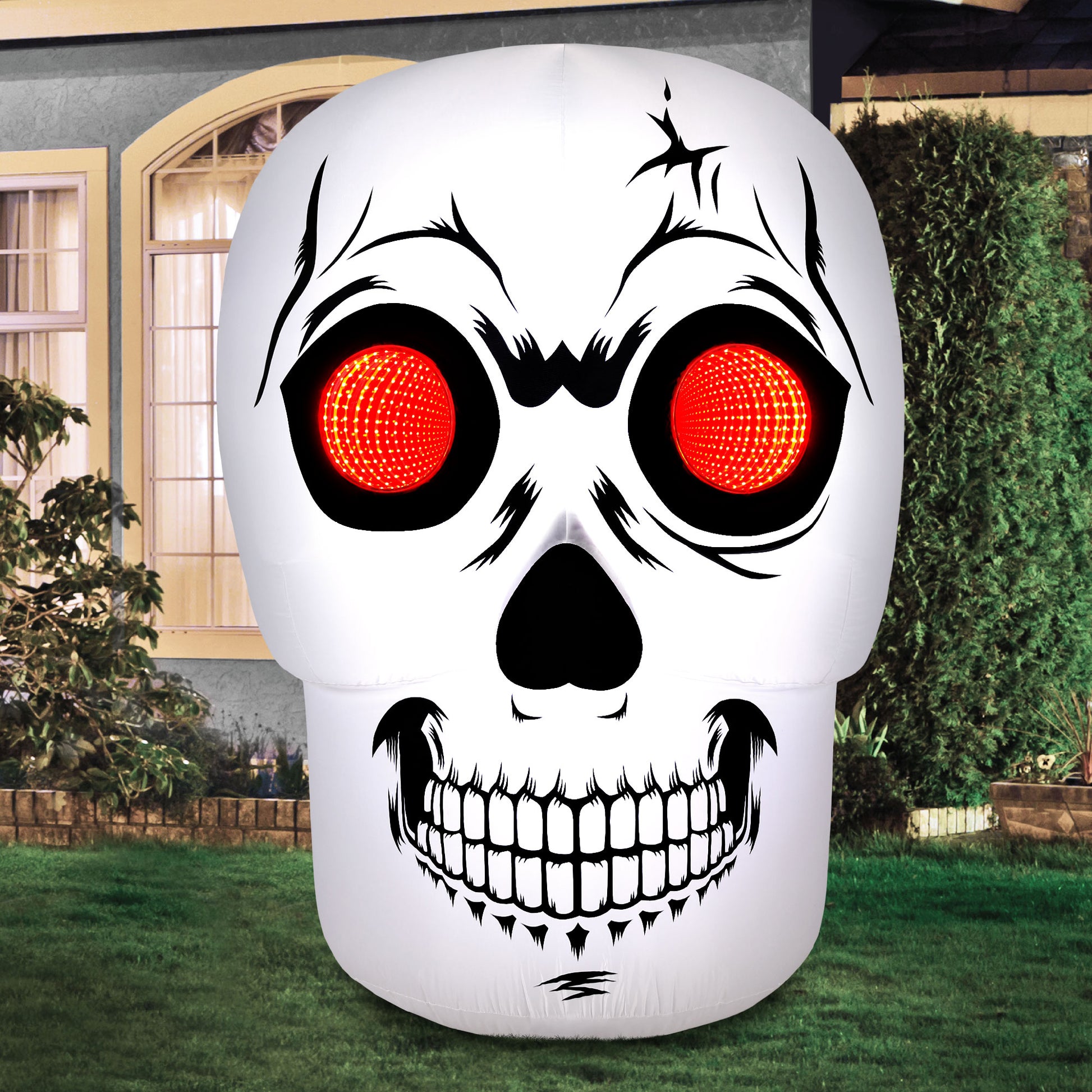 Occasions Airflowz Inflatable Infinity Mirror Skull,  Tall, Multicolored lifestyle