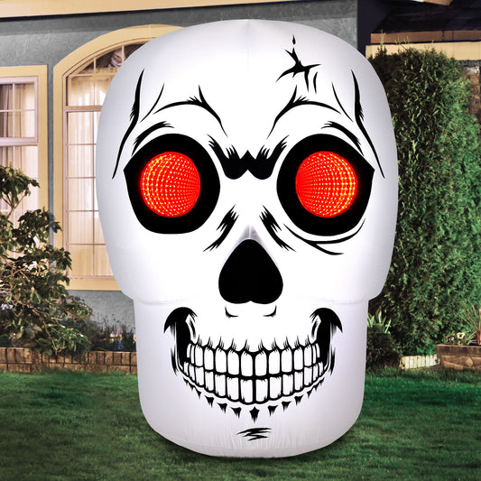 Infinity Mirror Skull Halloween Inflatable lifestyle