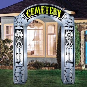 Occasions Airflowz Inflatable Cemetery Archway, 6 ft Tall, Multicolored