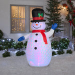 Load image into Gallery viewer, Gemmy Christmas Inflatable Snowman with Disco Light Effect, 6.5 ft Tall, Multi
