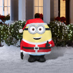 Load image into Gallery viewer, Gemmy Christmas Airblown Inflatable Inflatable Minion Otto in Santa Suit, 3 ft Tall, yellow
