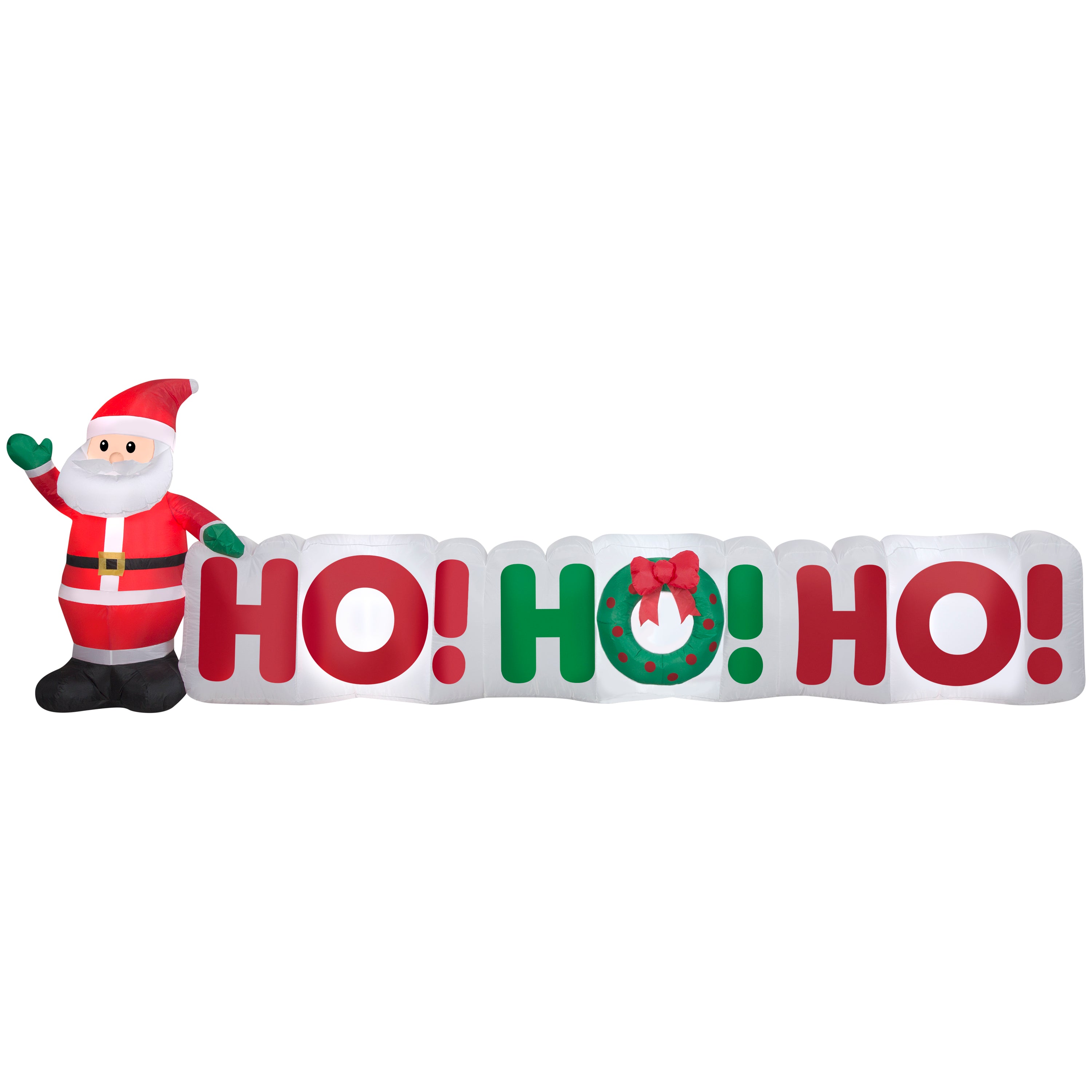 Gemmy Christmas Inflatable Ho! Sign, 3.5 ft Tall, Multi