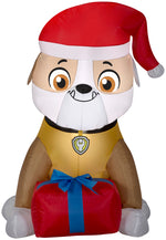 Load image into Gallery viewer, Gemmy Christmas Airblown Inflatable Rubble with Present, 3 ft Tall, Brown
