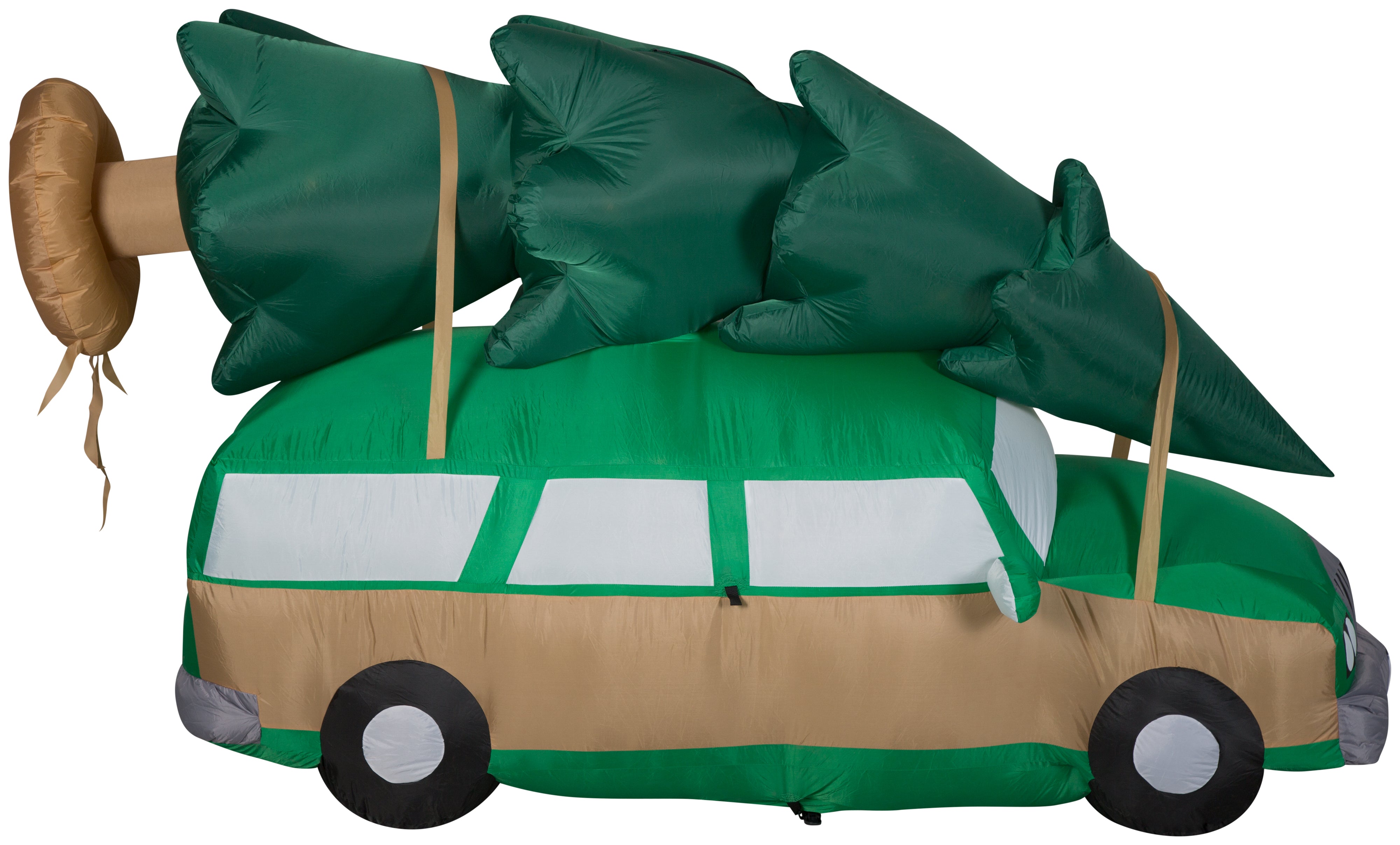 8' Wide Airblown Station Wagon w/Tree-Scene Christmas Inflatable