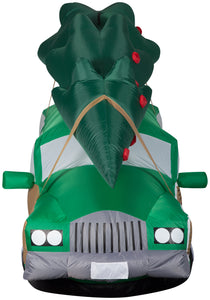 8' Wide Airblown Station Wagon w/Tree-Scene Christmas Inflatable