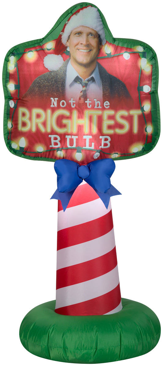 5' National Lampoon Christmas Vacation Not The Brightest Buld Outdoor Sign Christmas Inflatable