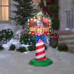 Load image into Gallery viewer, Gemmy 5&#39; Airblown National Lampoon Christmas Vacation Not The Brightest Buld Outdoor Sign Christmas Inflatable
