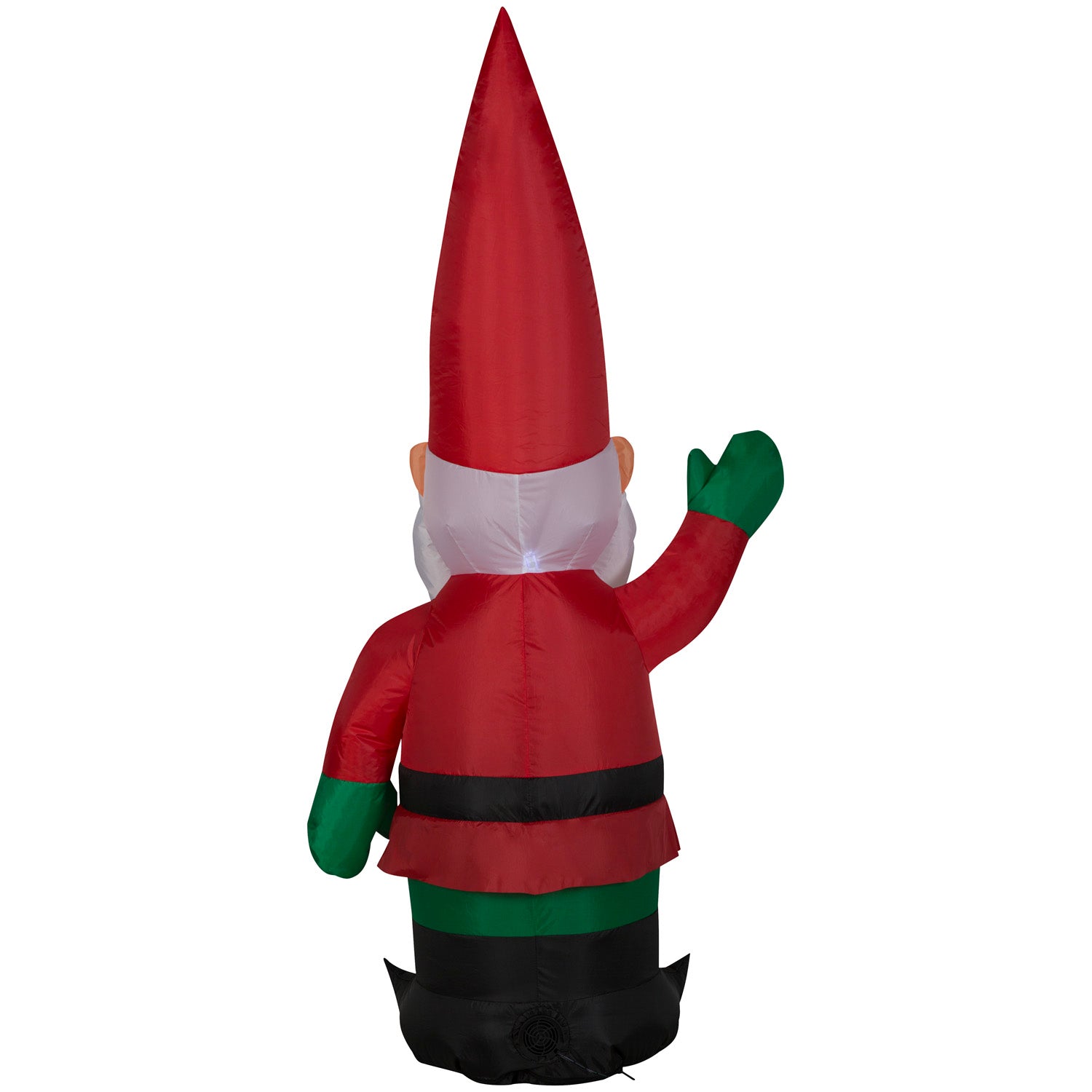 Gemmy Christmas Inflatable Santa Gnome, 4 ft Tall, Multi