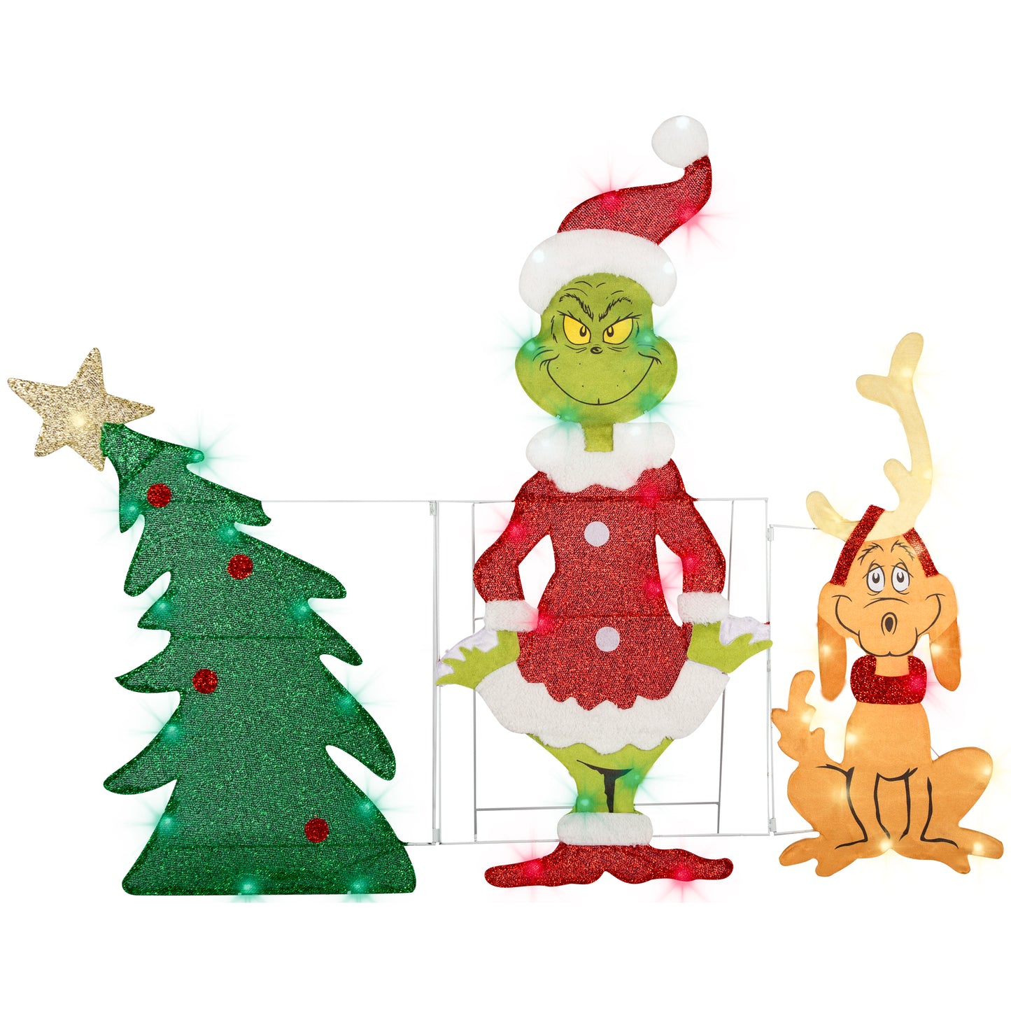 Flat-Tastics Grinch and Max Lighted Christmas Yard Décor