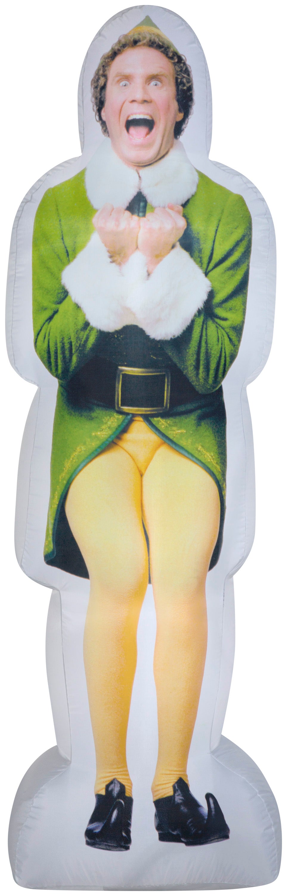 6' Photorealistic Airblown Excited Buddy the Elf Christmas Inflatable