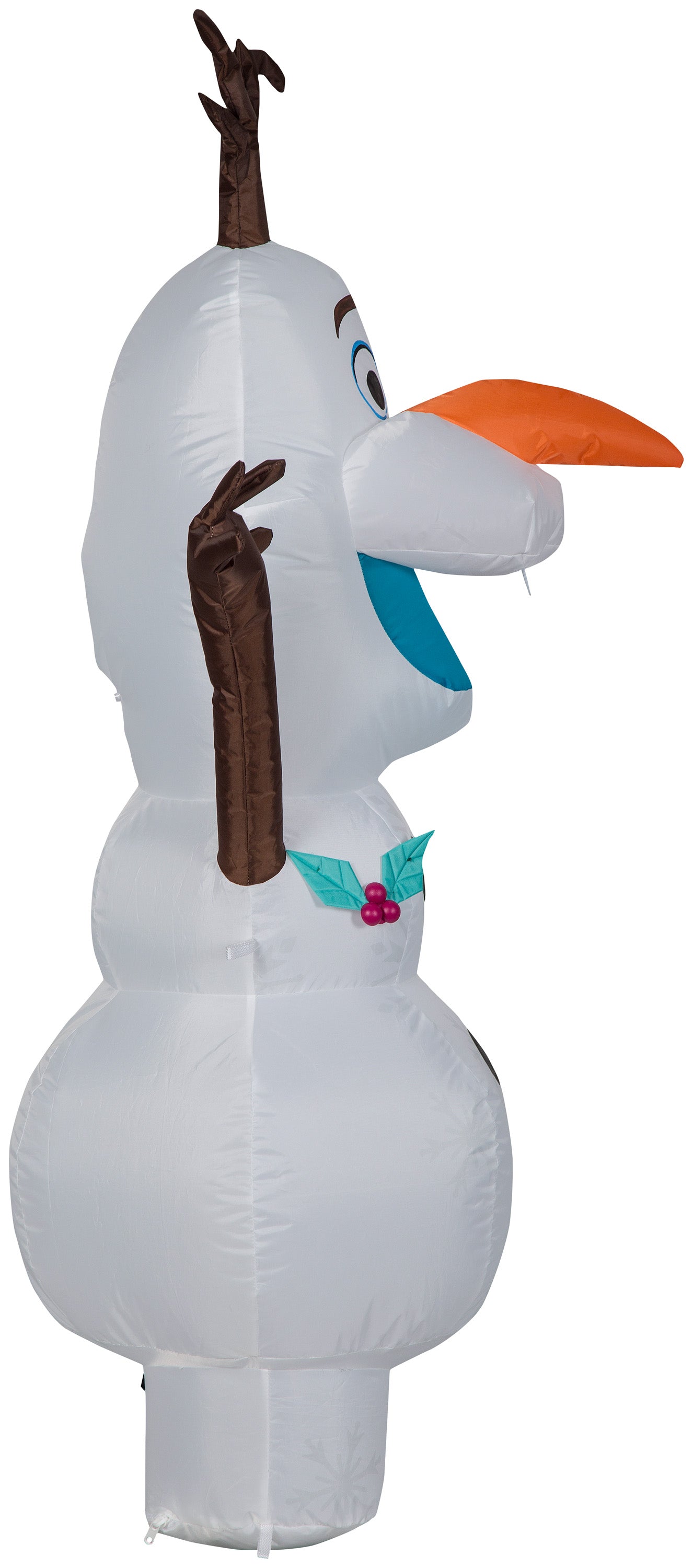 Gemmy Christmas Airblown Inflatable Olaf in Standing Pose, 4 ft Tall, White