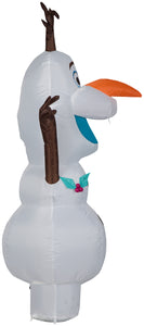 Gemmy Christmas Airblown Inflatable Olaf in Standing Pose, 4 ft Tall, White