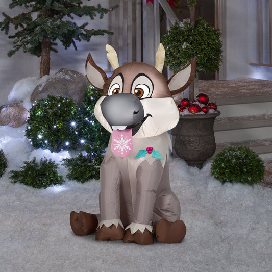 Christmas Inflatable Inflatable Baby Sven, 3.5 ft Tall, grey lifestyle