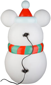 Disney Lighted Blow Mold Outdoor Decor Stylized Mickey Mouse Snowman 24" Disney, Multi