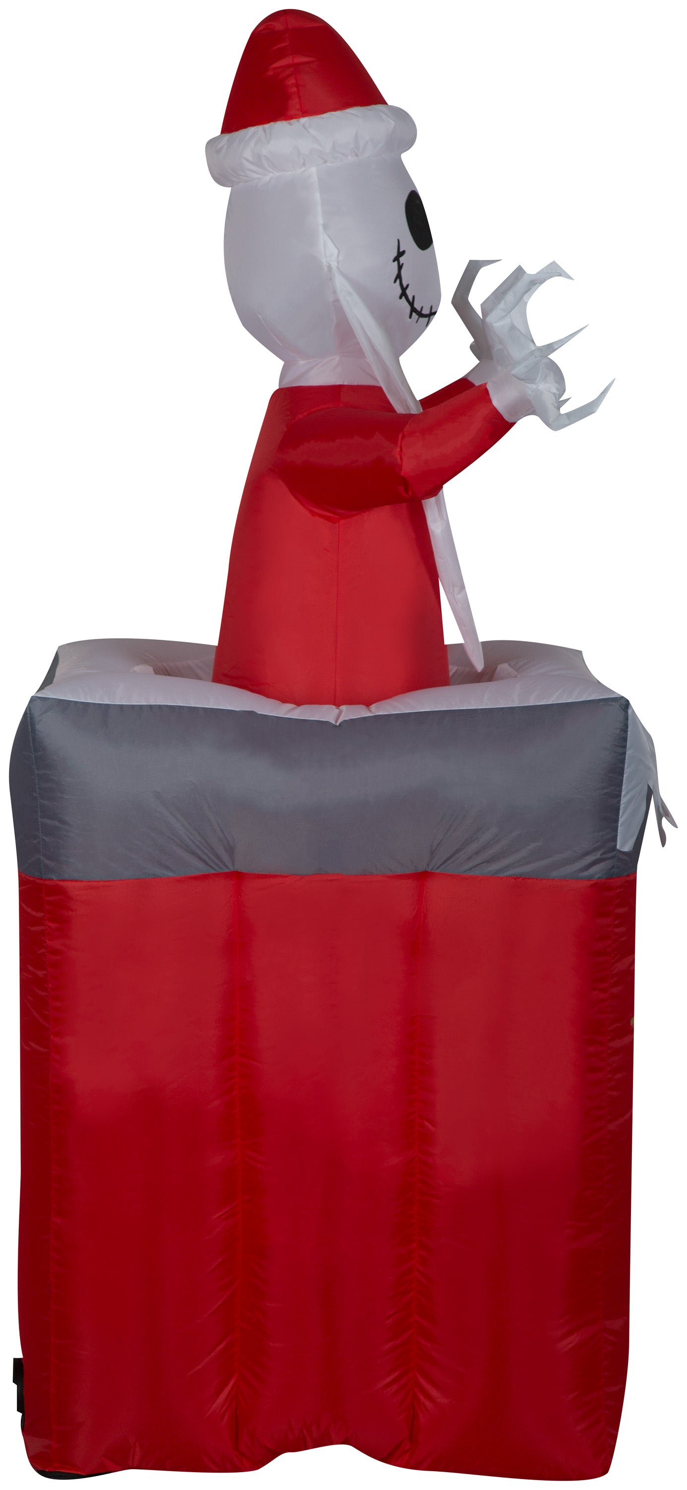 Gemmy Animated Christmas Airblown Inflatable Inflatable Jack Skellington in Chimney, 5.5 ft Tall