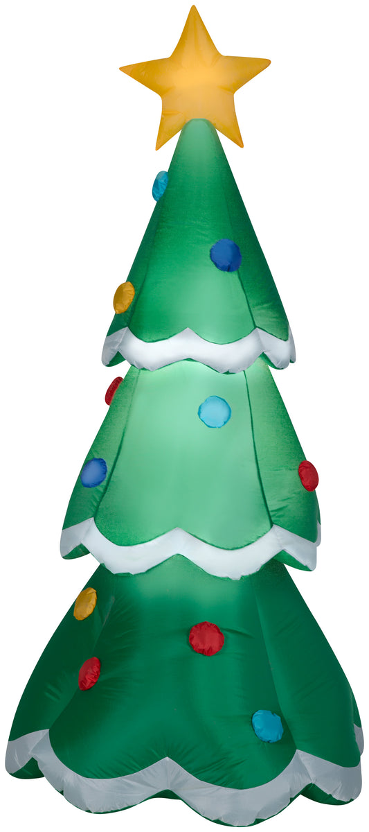 Christmas Inflatable Inflatable Christmas Tree, 7 ft Tall, green