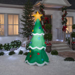 Load image into Gallery viewer, Gemmy Christmas Airblown Inflatable Inflatable Christmas Tree, 7 ft Tall, green
