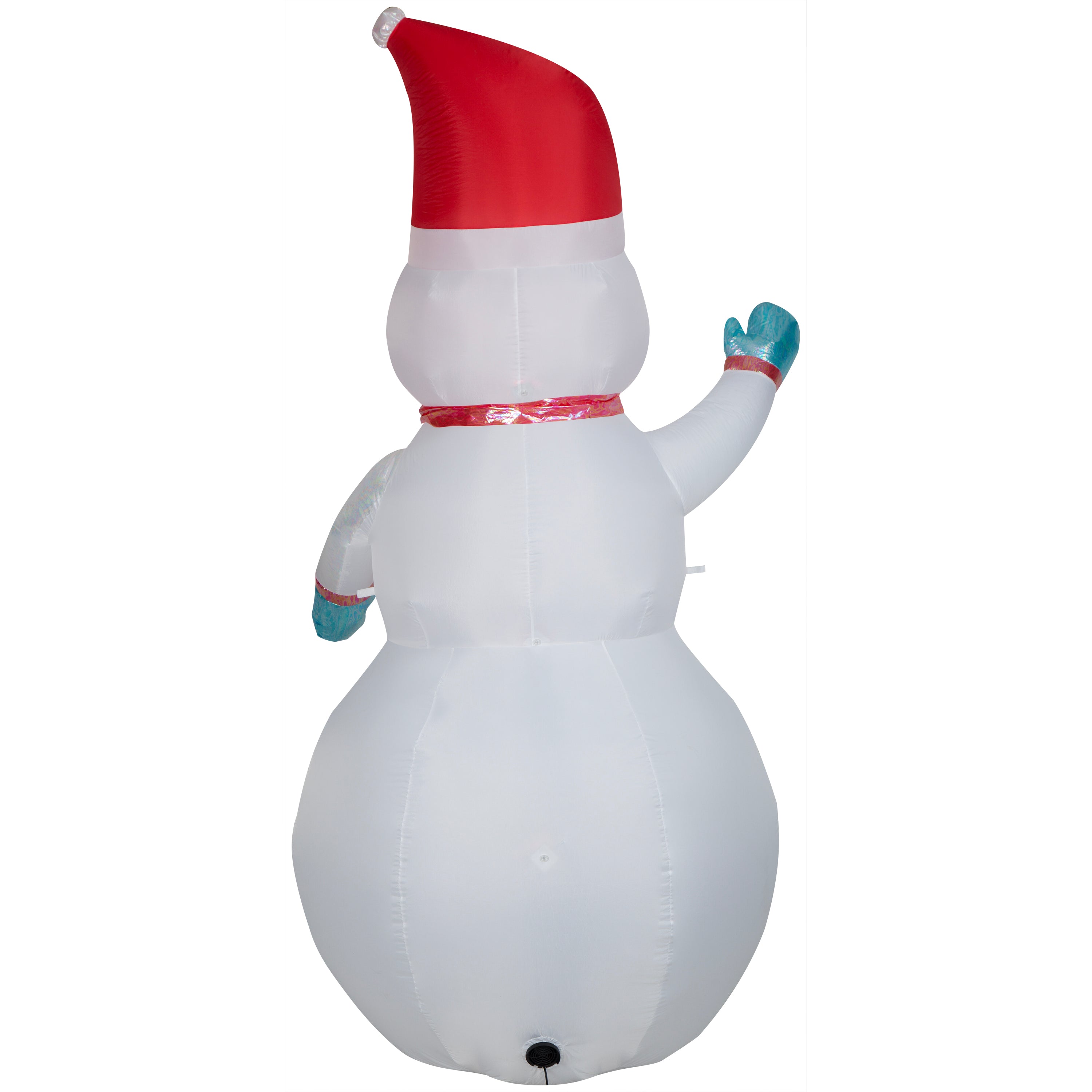 Gemmy Christmas Inflatable Color Changing Iridescent Snowman, 9 ft Tall, Multi