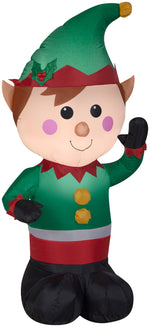 Load image into Gallery viewer, Gemmy Christmas Inflatable Elf, 4 ft Tall, Multi
