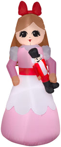 6' Airblown Nutcracker Clara Christmas Inflatable