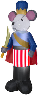 Load image into Gallery viewer, 7&#39; Airblown Nutcracker Mouse King Christmas Inflatable
