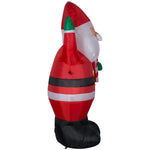 Load image into Gallery viewer, 6.5&#39; Airblown Santa Holding a Candy Cane Christmas Inflatable
