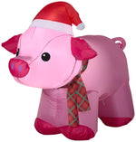 Load image into Gallery viewer, Gemmy Christmas Airblown Inflatable Inflatable Christmas Pig, 2.5 ft Tall, pink
