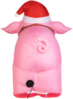 Load image into Gallery viewer, Gemmy Christmas Airblown Inflatable Inflatable Christmas Pig, 2.5 ft Tall, pink

