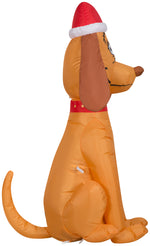 Load image into Gallery viewer, Gemmy Airblown Inflatable Max The Dog Grinch Wearing Santa Hat, 3.5 Ft Tall, ft Tall

