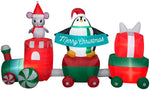 Load image into Gallery viewer, Gemmy 10.5&#39; Airblown Inflatable Christmas Train Scene
