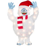Load image into Gallery viewer, Gemmy Rudolph The Red-Nosed Reindeer Bumble Tinsel Yard Sculpture, 28-Inch, Pre-Lit LED Christmas Decor
