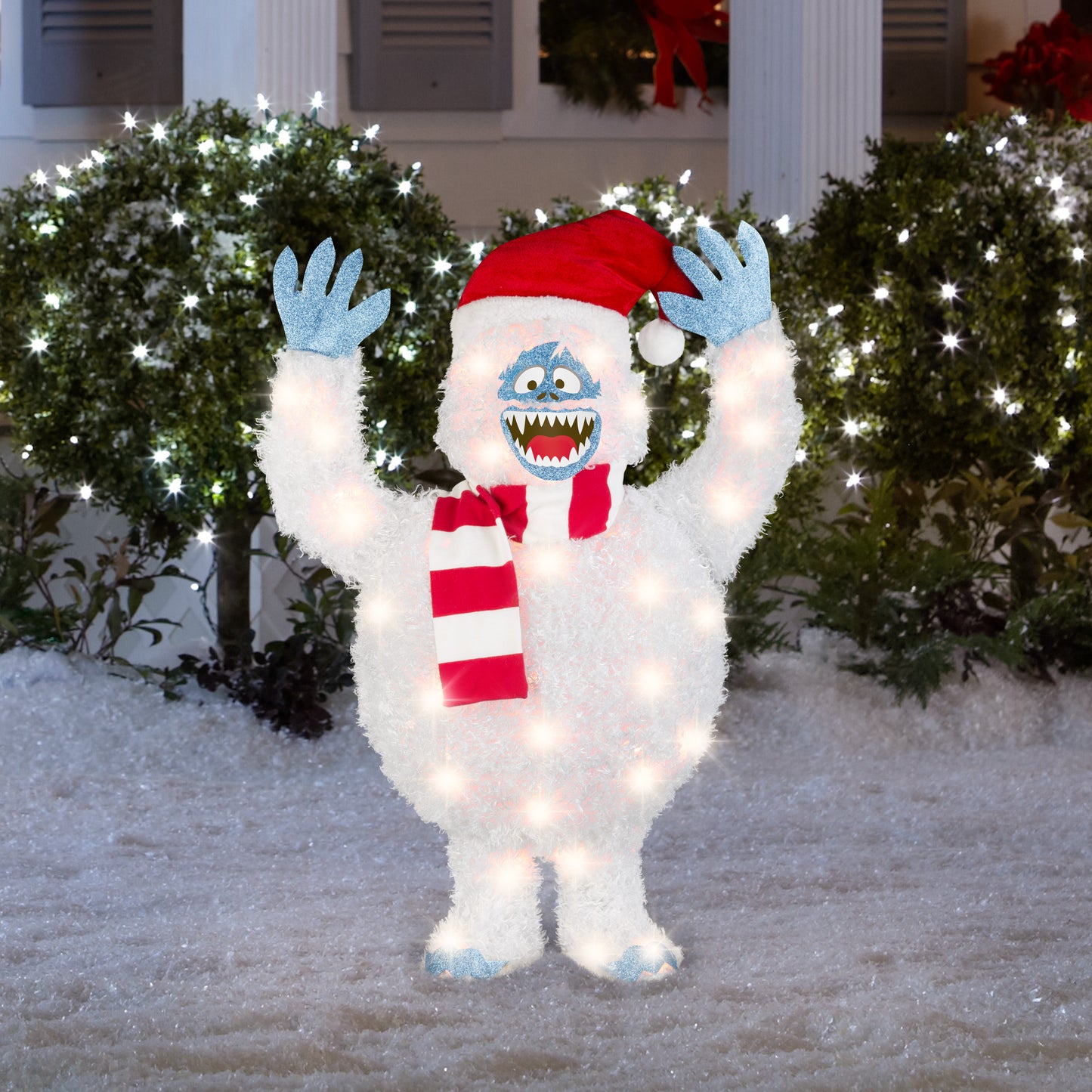 Rudolph The Red-Nosed Reindeer Bumble Tinsel Yard Sculpture, 28-Inch, Pre-Lit LED Christmas Décor lifestyle