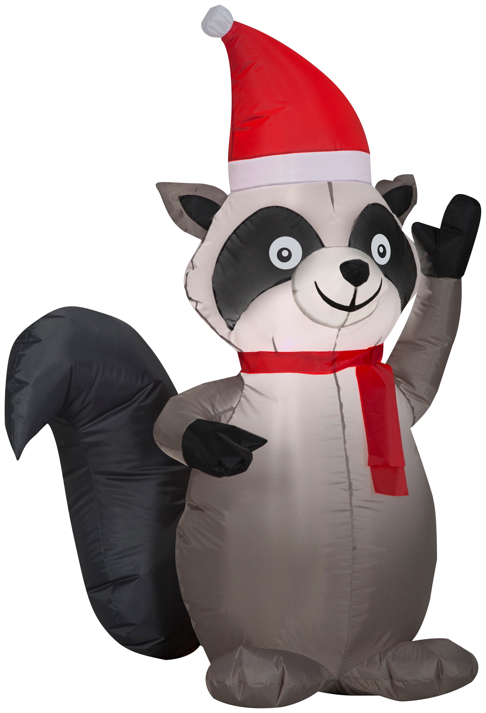 3.5' Airblown Raccoon Christmas Inflatable