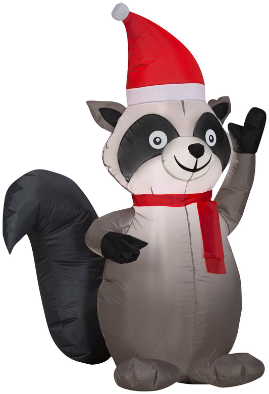 3.5' Raccoon Christmas Inflatable