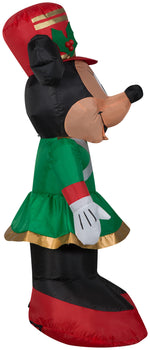Load image into Gallery viewer, Gemmy Christmas Airblown Inflatable Inflatable Minnie Mouse as Toy Soldier, 3.5 ft Tall, green
