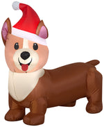 Load image into Gallery viewer, Gemmy Christmas Airblown Inflatable Corgi Dog, 2.5 ft Tall, Brown
