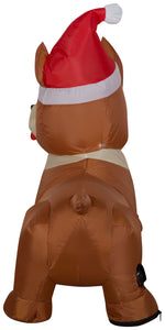Load image into Gallery viewer, Gemmy Christmas Airblown Inflatable Corgi Dog, 2.5 ft Tall, Brown
