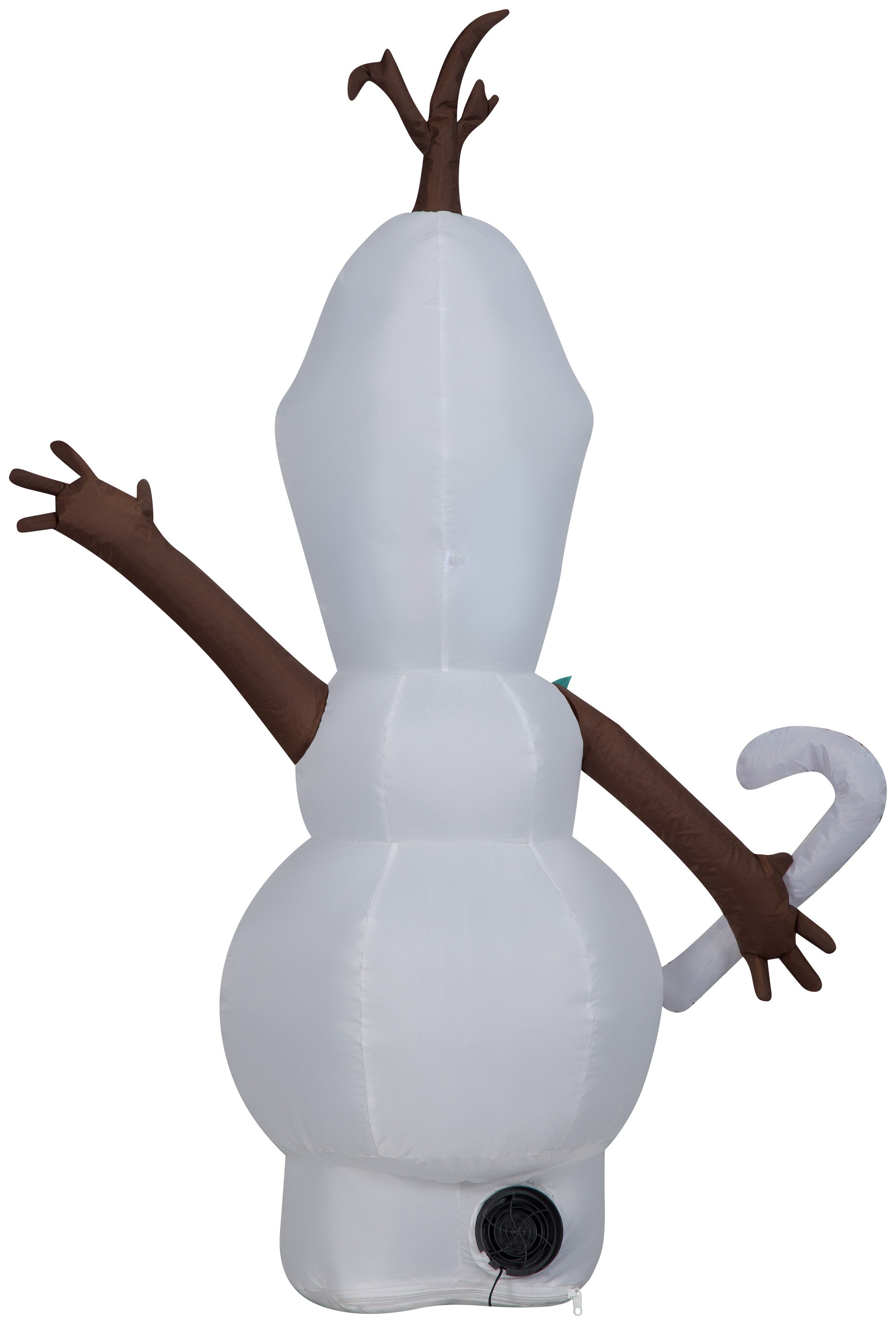 Christmas Inflatable Inflatable Olaf with Candy Cane, 4 ft Tall, white image 3