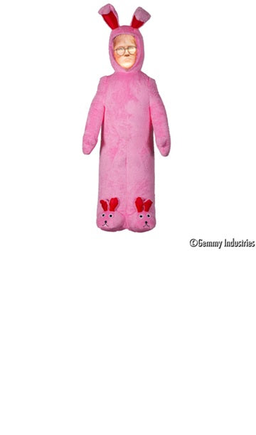 6' Photorealistic Airblown Ralphie w/Pink FuzzyPlush Bunny Suit
