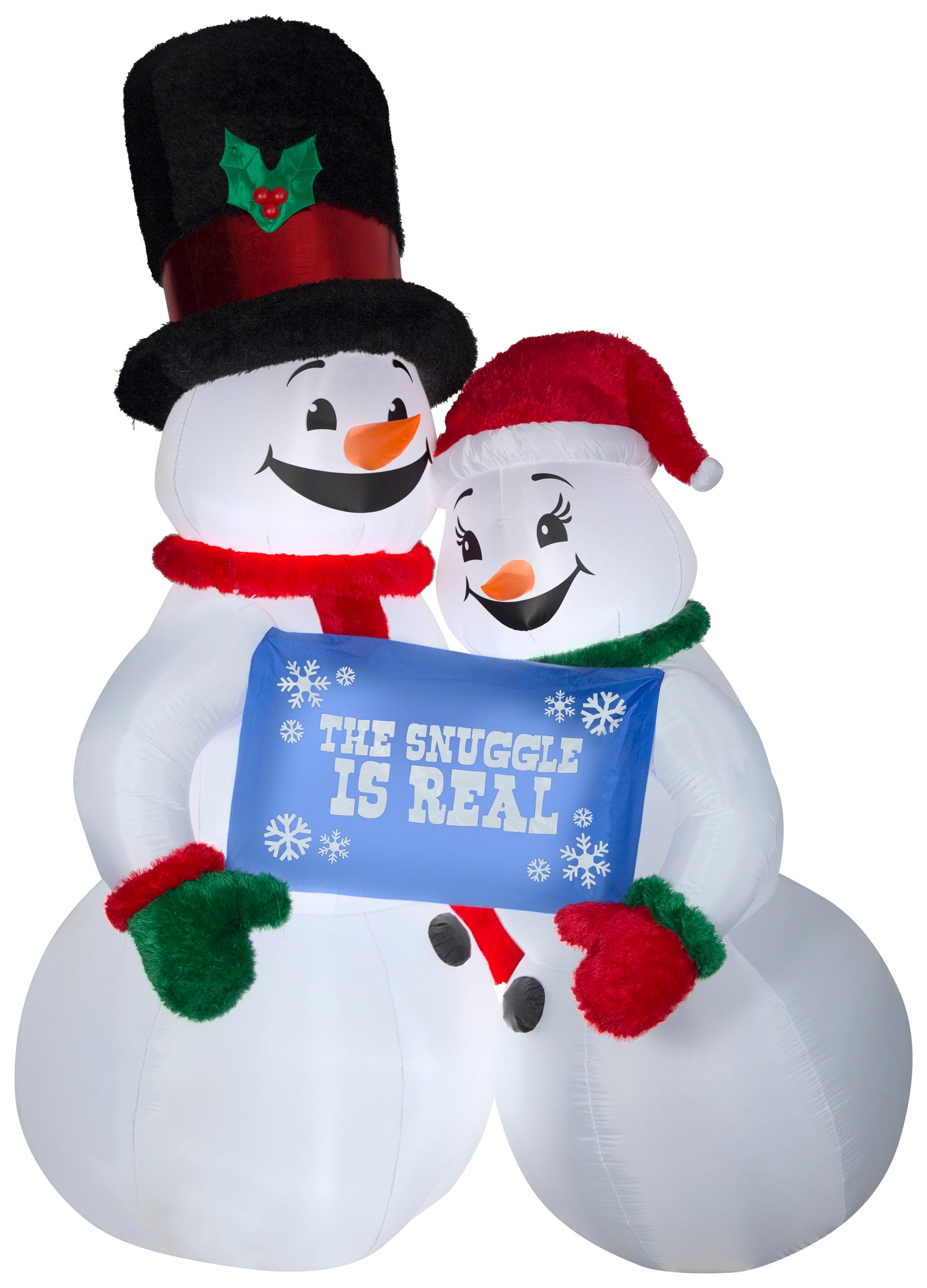 10' Mixed Media-Snow Couple Giant