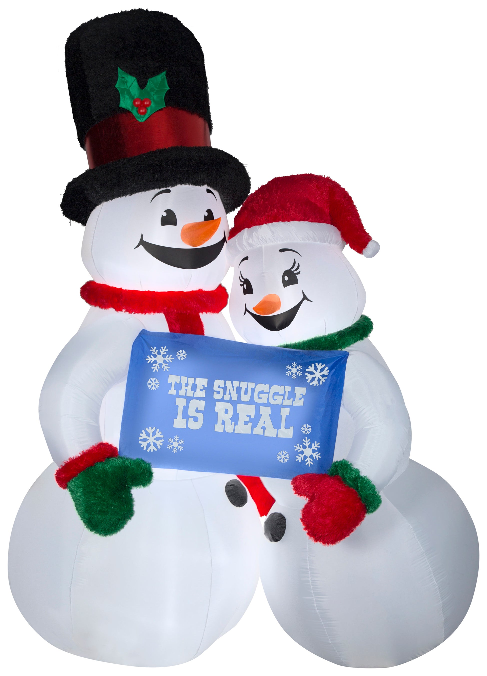 10' Mixed Media-Snow Couple Giant