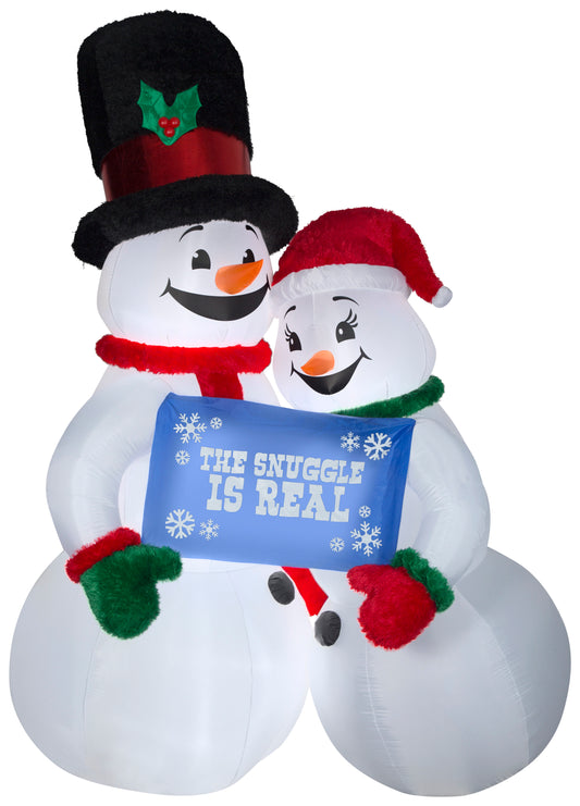 10' Mixed Media-Snow Couple Giant