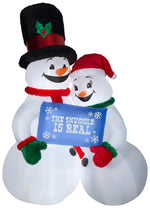 Load image into Gallery viewer, Gemmy 10&#39; Airblown Mixed Media-Snow Couple Giant
