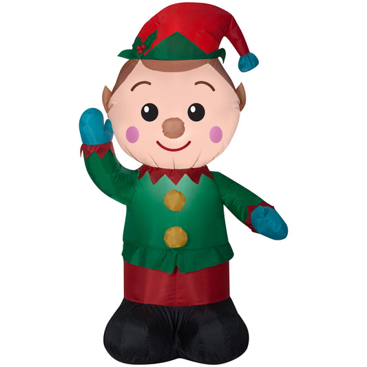 Inflatable Christmas Elf 4'