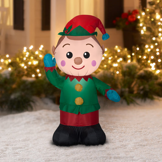 Inflatable Christmas Elf 4' lifestyle