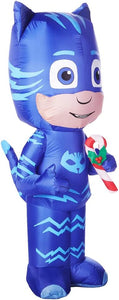 5' Airblown Catboy w/Candy Cane Christmas Inflatable